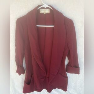 Women's Burgundy Blazer